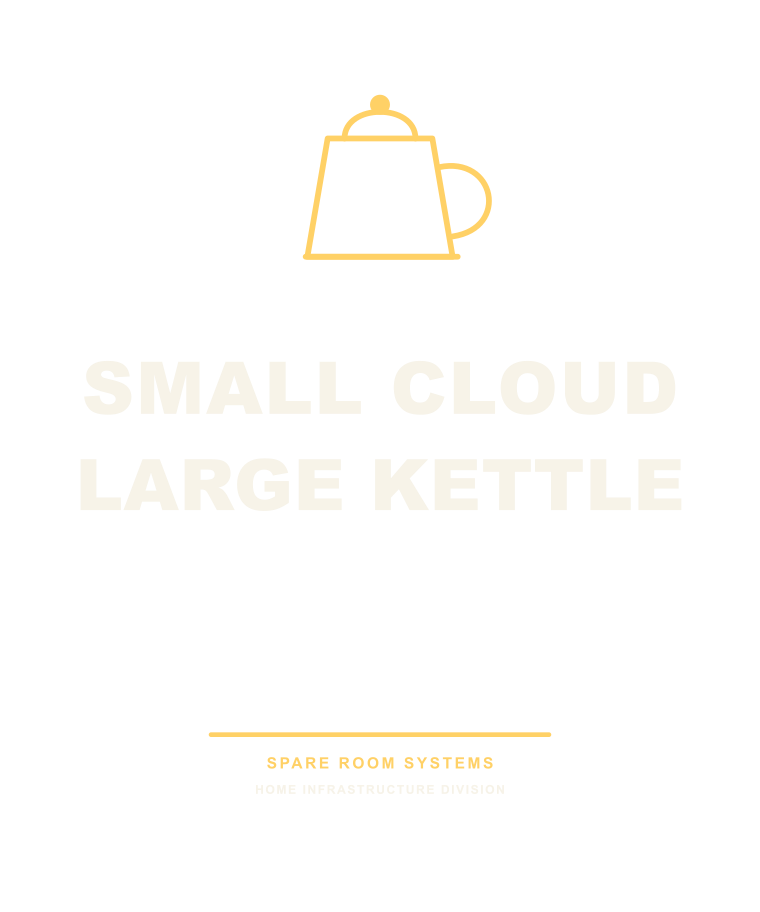 Small Cloud. Large Kettle. merchandise design